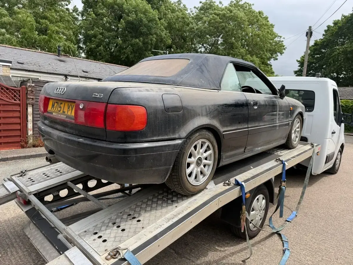 Used Audi Cabriolet 150 HP (110 kW) 1995 Blue Cabriolet