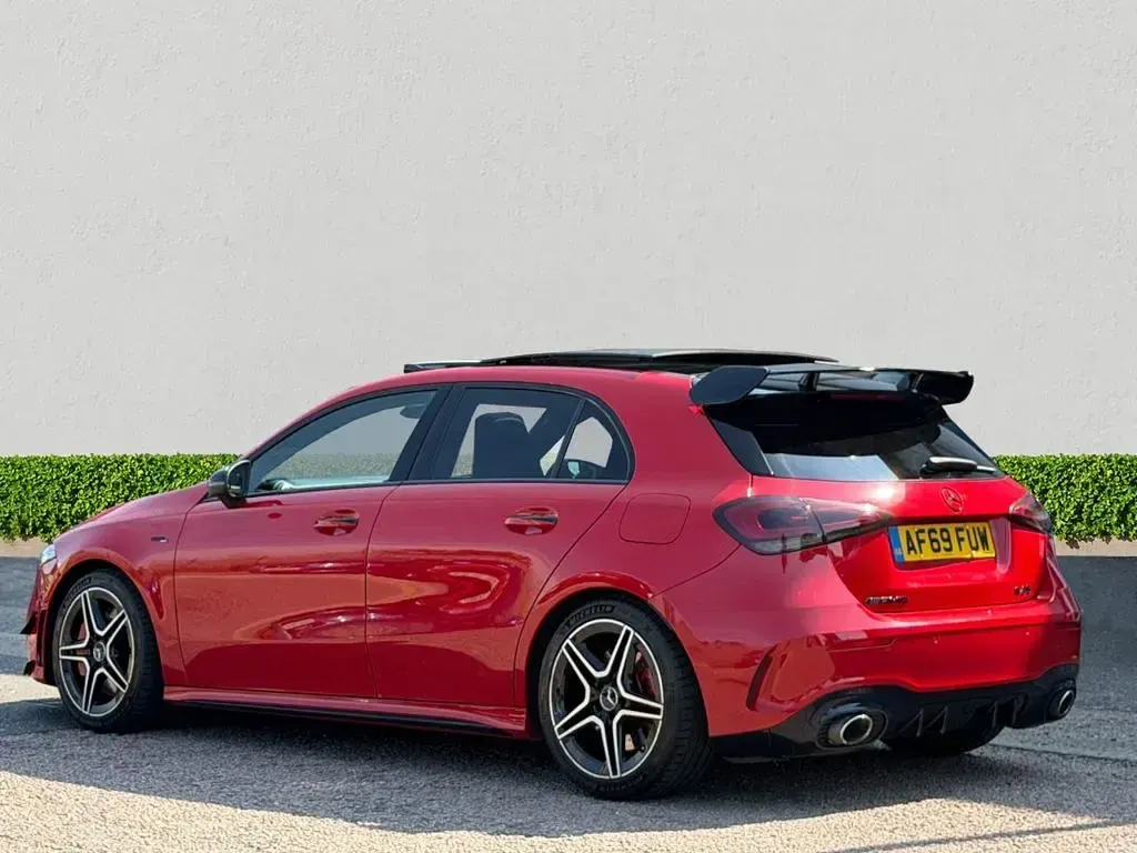 Used Mercedes A35 AMG Premium Plus 306 HP (225 kW) 2019 Red Hatchback