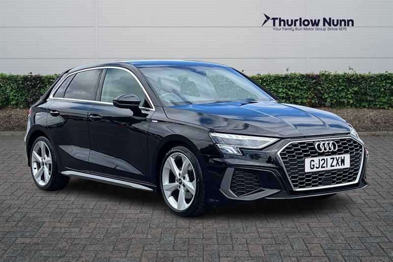 Black Used 2021 Audi A3 S-Line Hatchback | £20,700 (Fair price) - Image 1/4