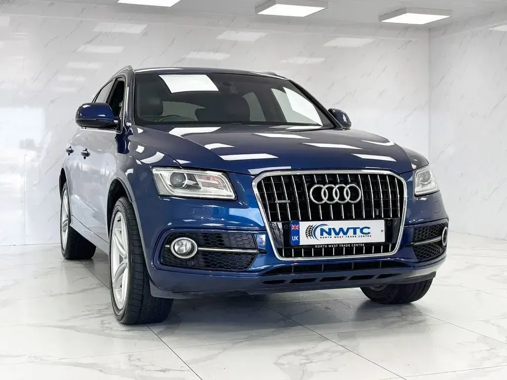 Used Audi Q5 S-line plus 190 HP (139 kW) 2016 Blue SUV