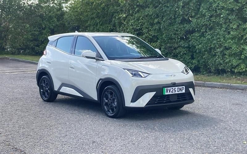 White New 2025 BYD Dolphin Boost Hatchback | £18,995 (Expensive) - Image 1/4