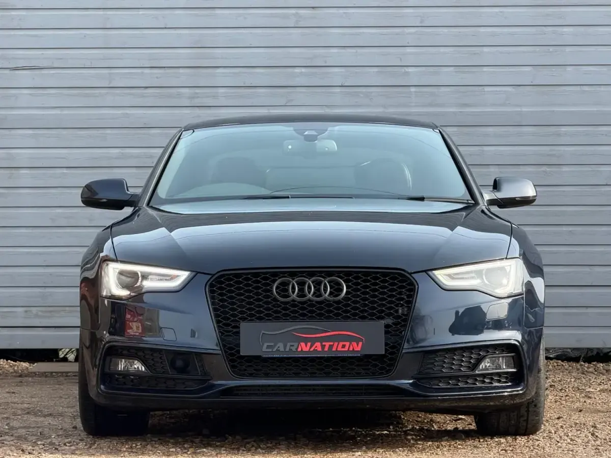 Used Audi A5 Black Edition 177 HP (130 kW) 2014 Blue Coupe