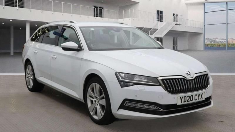 White Used 2020 Skoda Superb SE L Estate | £11,371 (Fair price) - Image 1/4