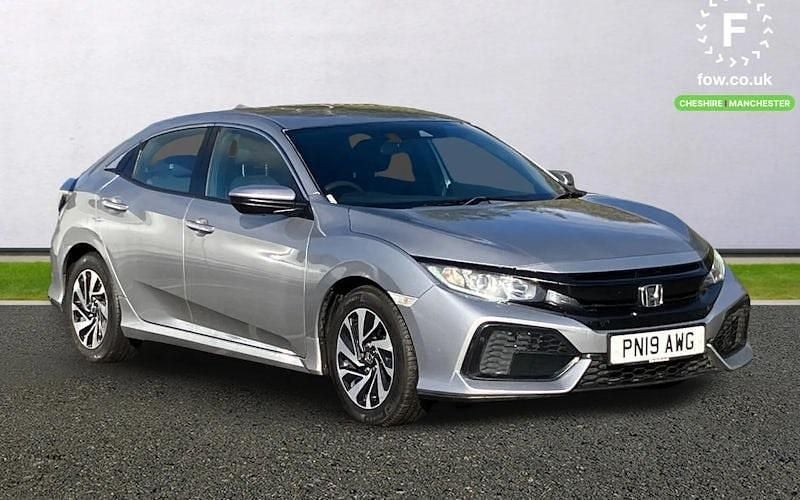 Silver Used 2019 Honda Civic SE Hatchback | £10,999 (Good price) - Image 1/4