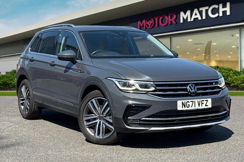 Grey Used 2022 VW Tiguan Elegance SUV | £19,650 (Good price) - Image 1/4