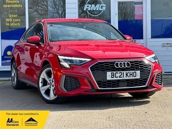 Red Used 2021 Audi A3 S-Line Sedan | £17,000 (Fair price) - Image 1/1
