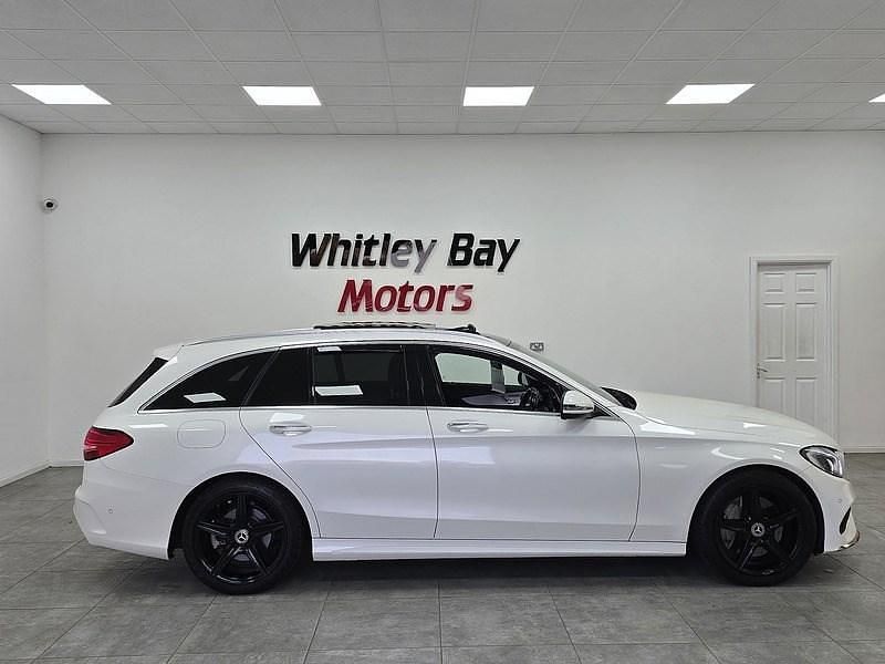 Used Mercedes C250 AMG Line Premium Plus 2017 White Estate