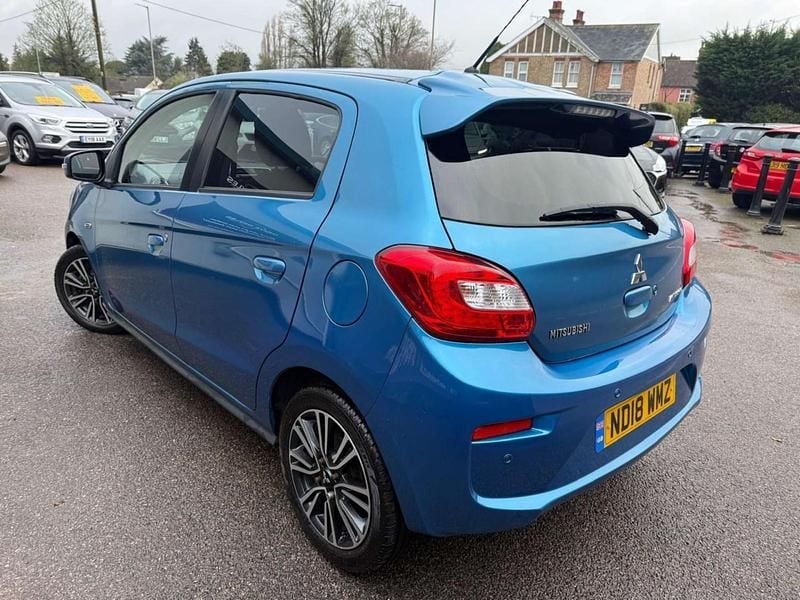 Used Mitsubishi Mirage 2018 Blue Hatchback