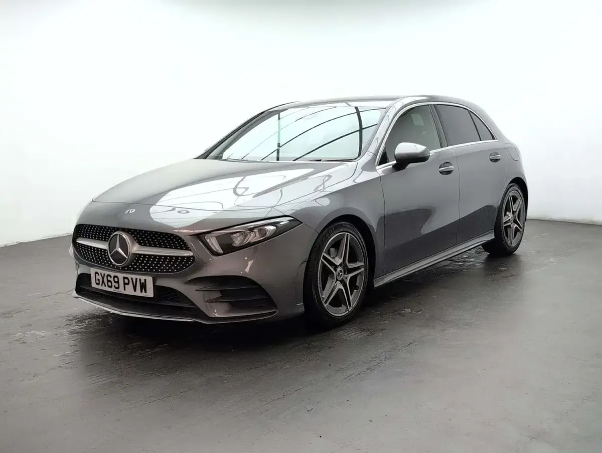 Used Mercedes A200 AMG line 163 HP (119 kW) 2019 Grey Hatchback