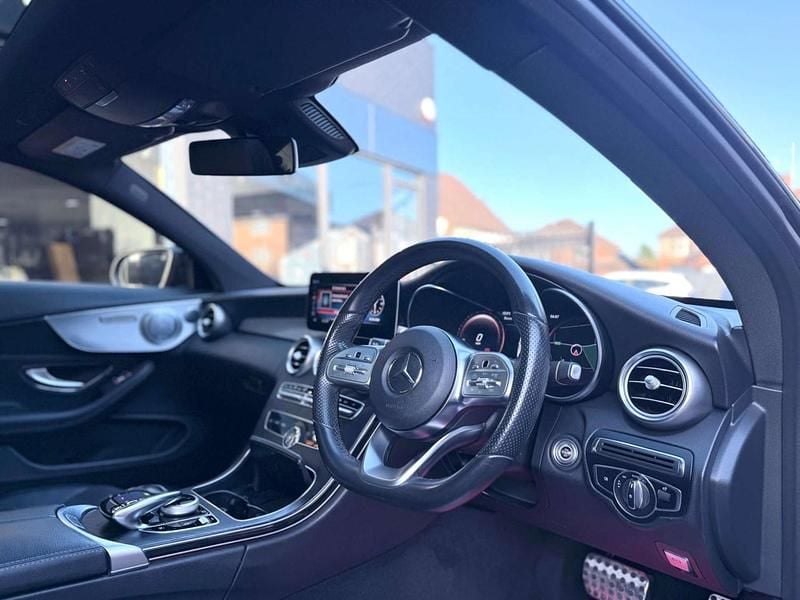 Begagnad Mercedes C63 AMG AMG line 2019 Svart Sportkupé