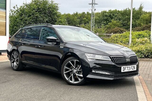 Black magic pearl effect Used 2023 Skoda Superb SportlinePlus Estate | £29,995 (A bit pricey) - Image 1/4