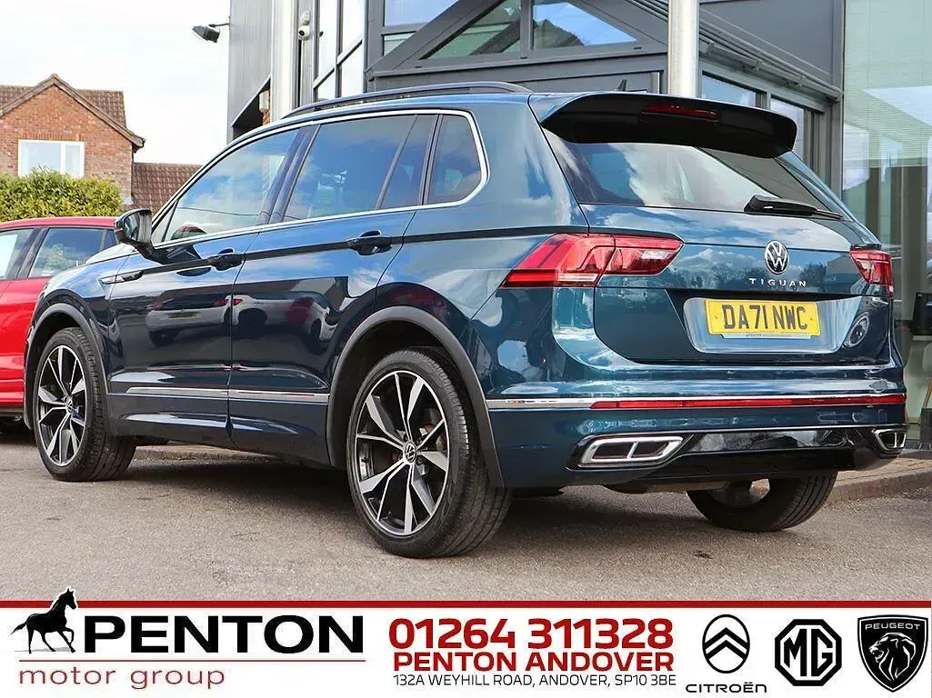 Used VW Tiguan R-line 150 HP (110 kW) 2021 Blue SUV