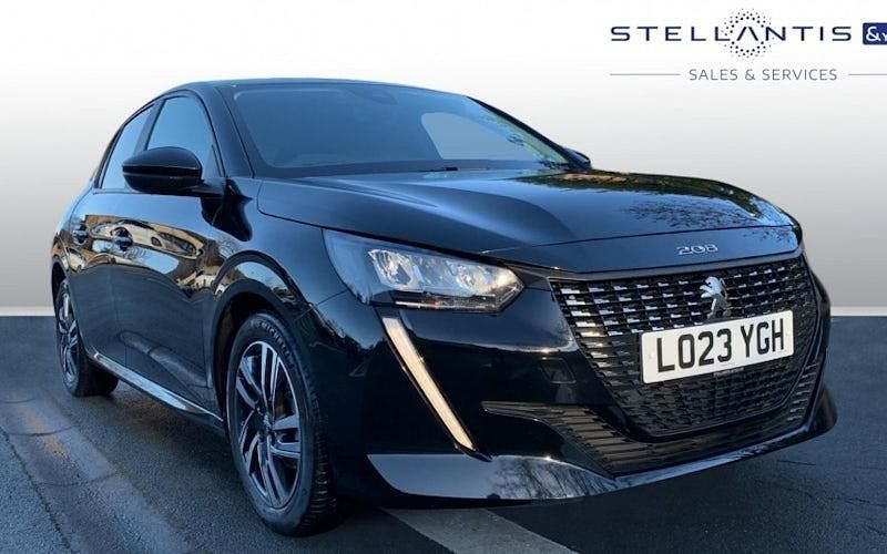 Black Used 2023 Peugeot 208 Active+ Hatchback | £13,202 (Good price) - Image 1/3
