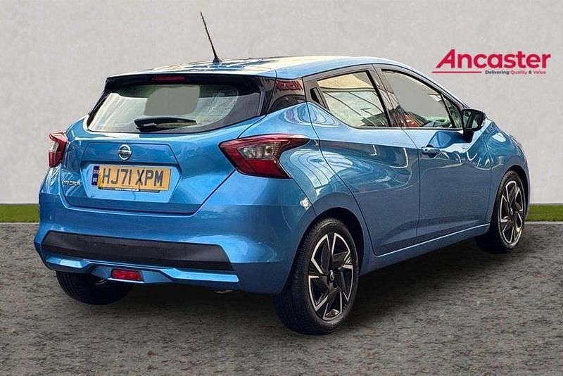 Used Nissan Micra Acenta 91 HP (66 kW) 2021 Blue Hatchback