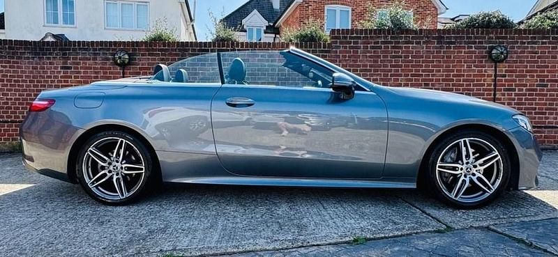 Used Mercedes E220 AMG line 194 HP (142 kW) 2018 Grey Cabriolet