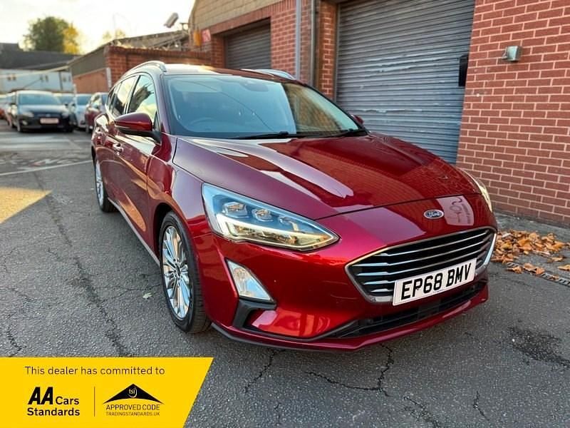 Red Used 2019 Ford Focus Titanium X Estate | £8,495 (Good price) - Image 1/3
