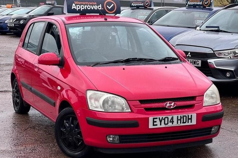 Red Used 2004 Hyundai Getz Hatchback | £975 (Expensive) - Image 1/1