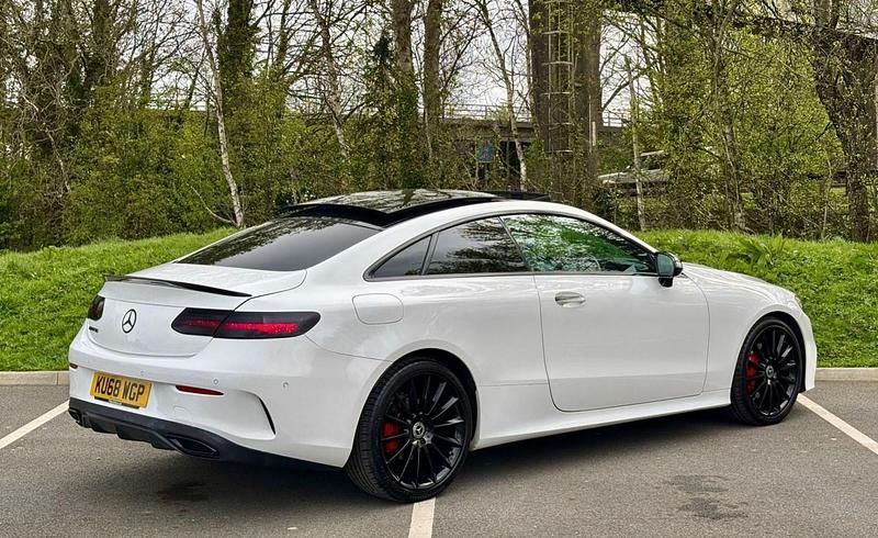 Used Mercedes E220 AMG Line Premium 2018 White Coupe