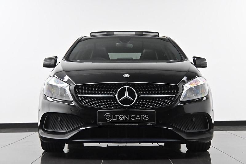 Used Mercedes A200 AMG line 156 HP (114 kW) 2017 Black Hatchback