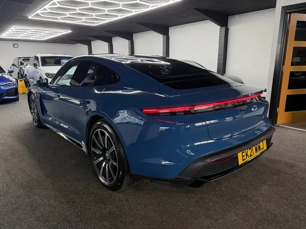 Used Porsche Taycan Performance Package 500 kW (680 HP) 2021 Blue Sedan