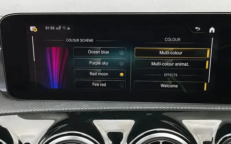 Used Mercedes CLA180 AMG Line Premium 136 HP (100 kW) 2022 Blue Coupe
