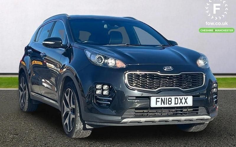 Black Used 2018 Kia Sportage GT-Line SUV | £11,199 (Good price) - Image 1/4