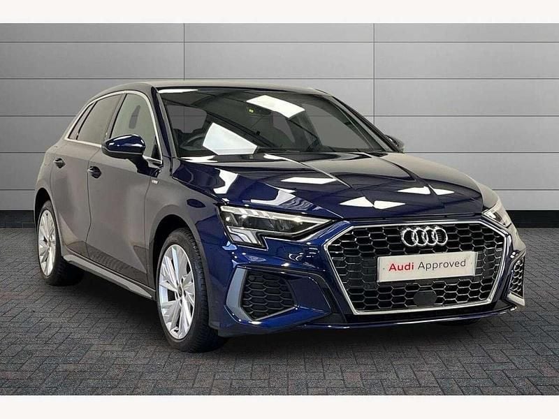 Blue Used 2024 Audi A3 e-tron S-Line Hatchback | £25,990 (Fair price) - Image 1/4