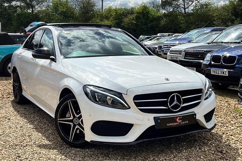 White Used 2017 Mercedes C220 AMG line Sedan | £11,979 (Expensive) - Image 1/1