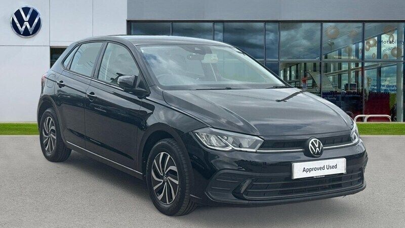 Deep black pearl Used 2022 VW Polo Life Hatchback | £16,643 (Fair price) - Image 1/4