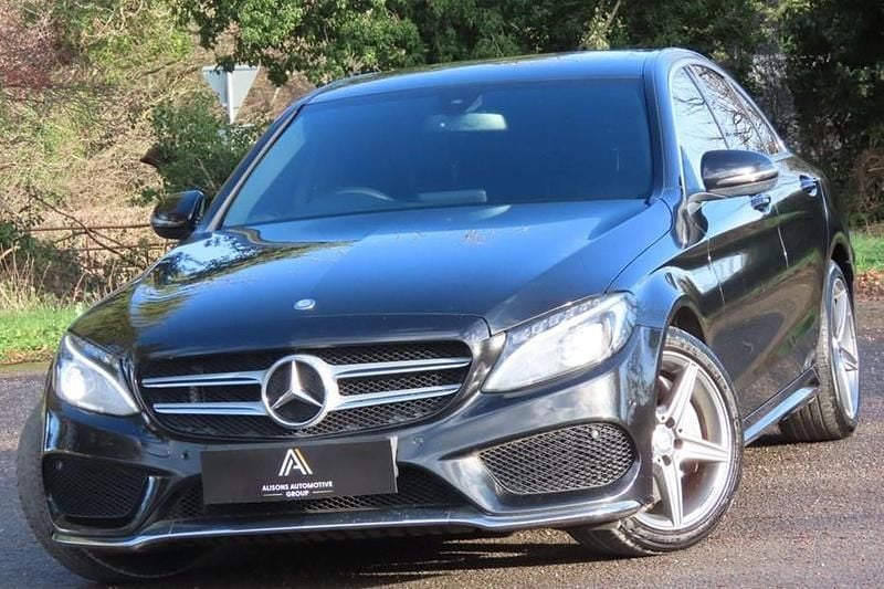Black Used 2015 Mercedes C250 AMG line Sedan | £10,994 (Fair price) - Image 1/1