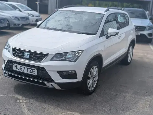 Käytetty Seat Ateca Ecomotive 115 HP (84 kW) 2017 Valkoinen Katumaasturi