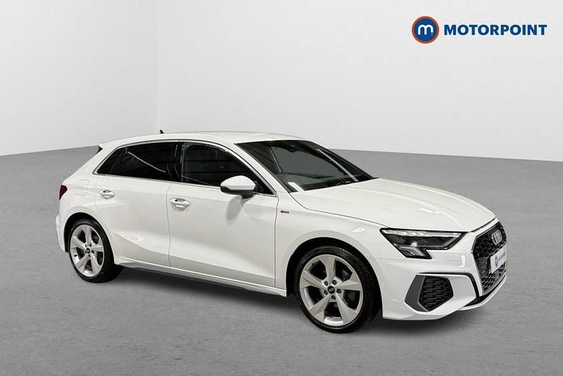 White Used 2024 Audi A3 S-Line Hatchback | £24,399 (Fair price) - Image 1/4