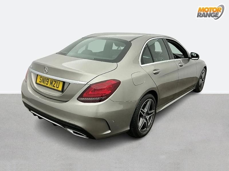 Used Mercedes C300 AMG line 2019 Silver Sedan