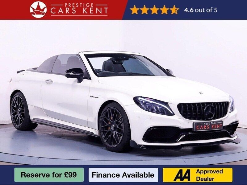 White Used 2016 Mercedes C63 AMG Premium Cabriolet | £29,626 (Expensive) - Image 1/4