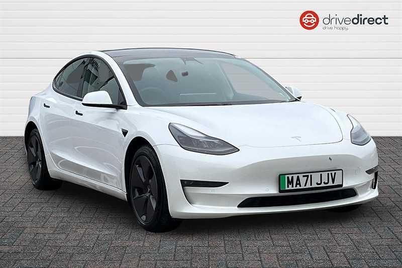 White Used 2021 Tesla Model 3 Long Range AWD Sedan | £18,279 (Fair price) - Image 1/4