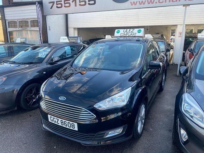 Black Used 2017 Ford C-MAX Titanium MPV | £5,750 (Good price) - Image 1/3