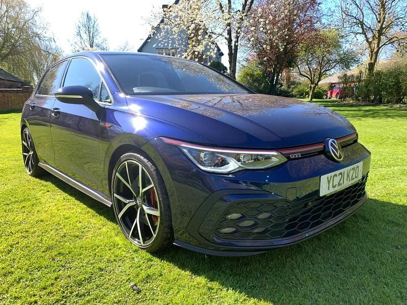 Used VW Golf VII GTI 2021 Blue Hatchback