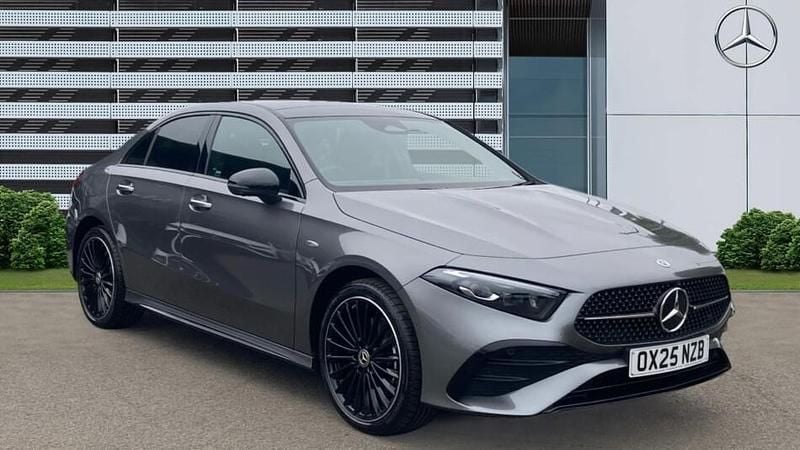 Grey New 2025 Mercedes A250 AMG Line Premium Plus Sedan | £31,721 (Expensive) - Image 1/3