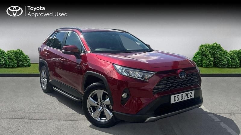 Red Used 2019 Toyota RAV4 Hybrid Design SUV | £23,789 (Fair price) - Image 1/4