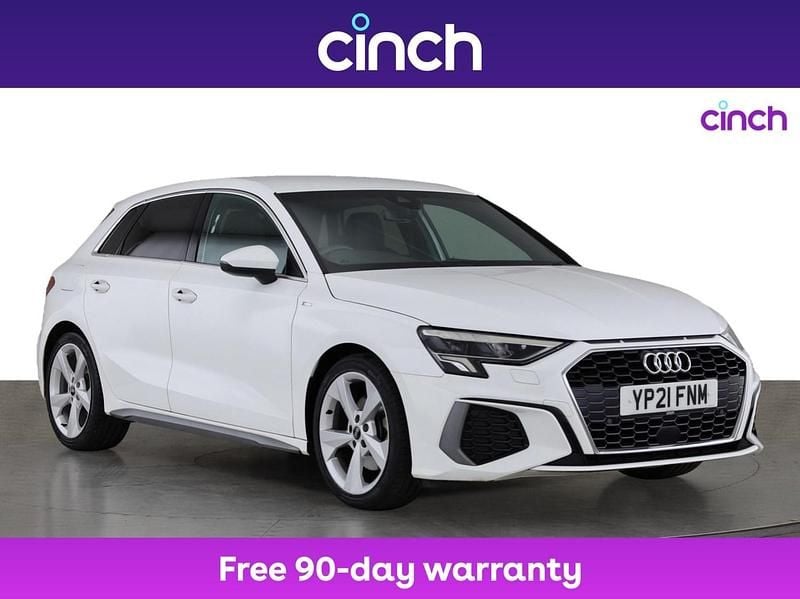 White Used 2021 Audi A3 S-Line Hatchback | £21,699 (Fair price) - Image 1/3