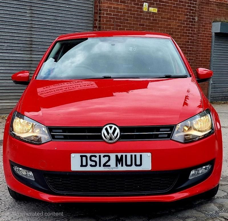 Begagnad VW Polo Match 70 HK (51 kW) 2012 Röd Halvkombi