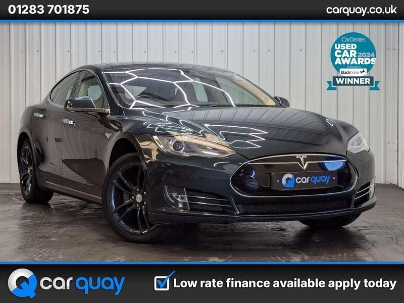 Used Tesla Model S 278 kW (379 HP) 2014 Green Hatchback