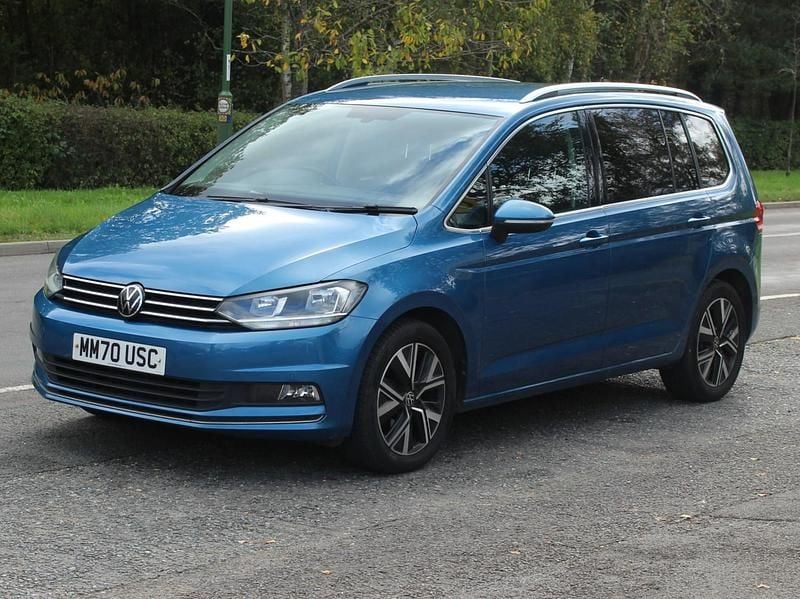 Blue Used 2021 VW Touran SEL MPV | £18,500 (Fair price) - Image 1/4