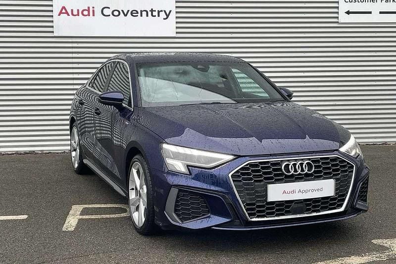 Blue Used 2022 Audi A3 S-Line Sedan | £20,790 (Fair price) - Image 1/4