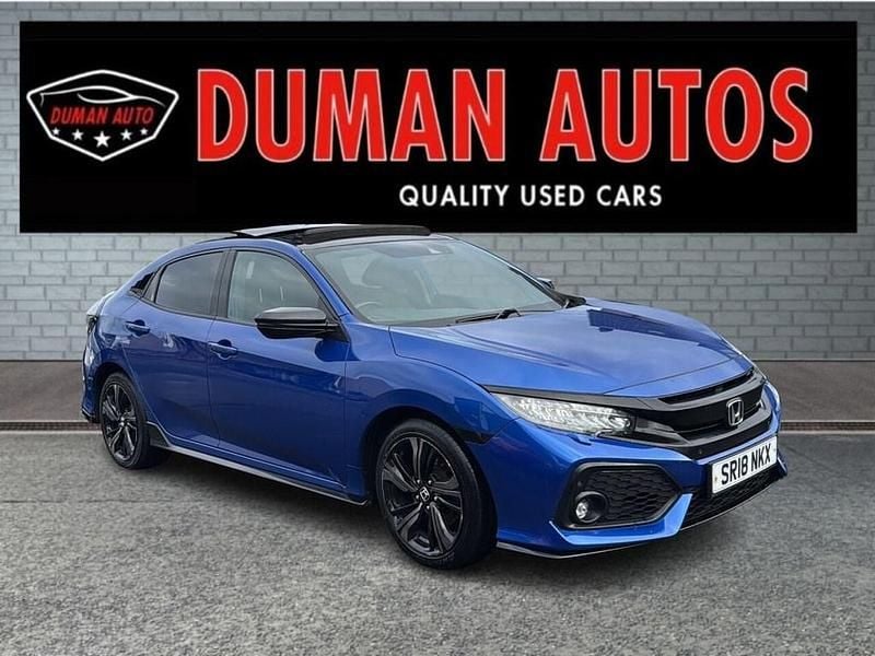 Used Honda Civic Sport Plus 182 HP (133 kW) 2018 Blue Hatchback