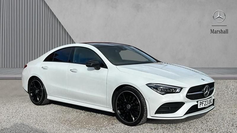 Used Mercedes CLA200 AMG Line Premium Plus 163 HP (119 kW) 2023 Digital white metallic
