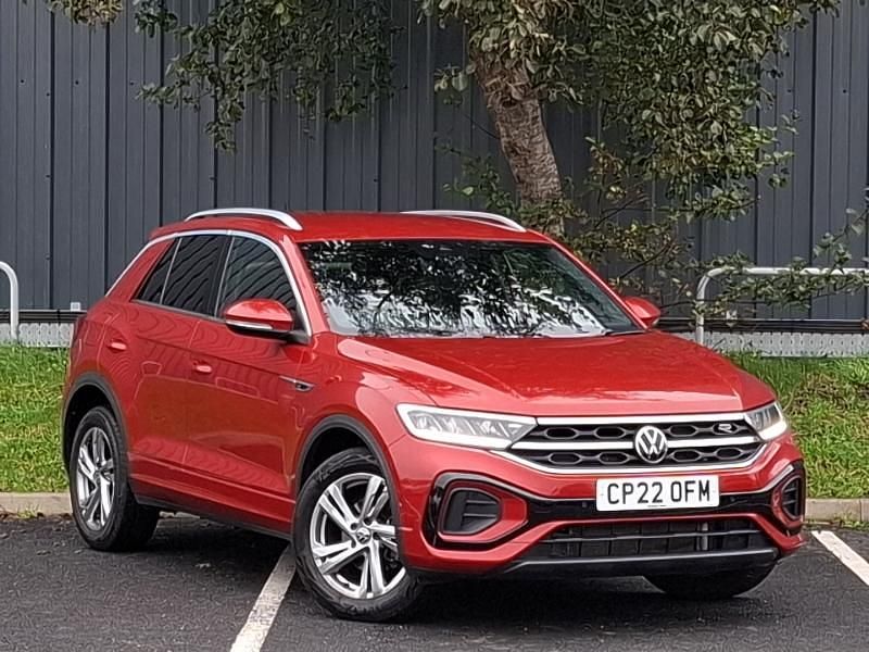 Red Used 2022 VW T-Roc R-line SUV | £21,298 (Fair price) - Image 1/4