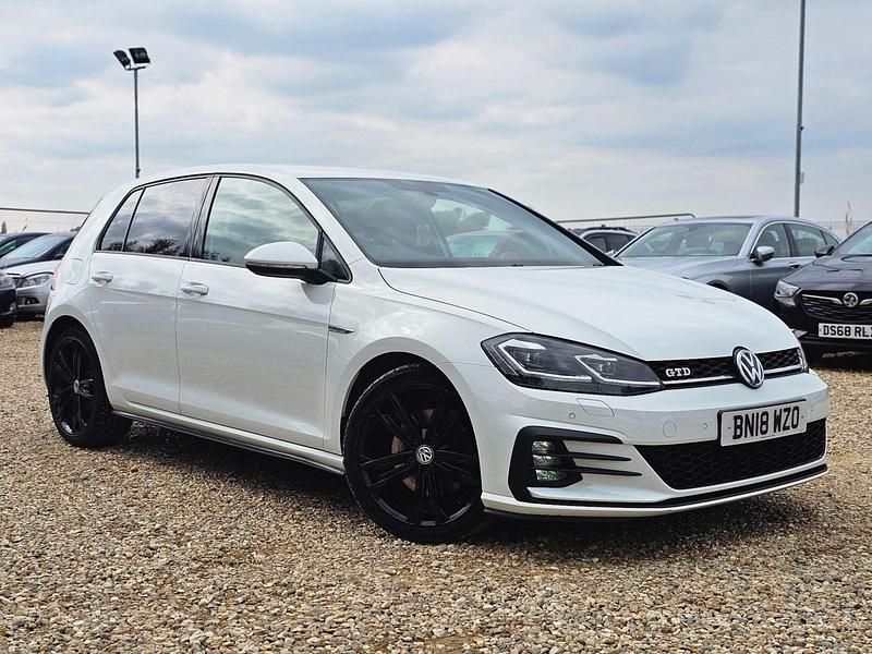 Used VW Golf VII GTD 150 HP (110 kW) 2018 White Hatchback
