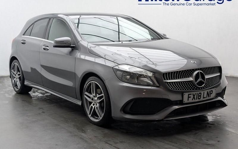 Grey Used 2018 Mercedes A180 AMG line Hatchback | £9,450 (Good price) - Image 1/4