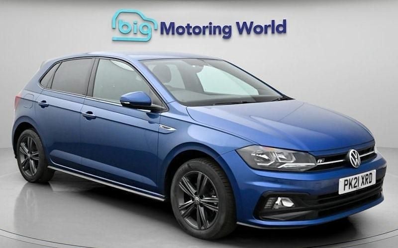 Used VW Polo R-line 110 HP (80 kW) 2021 Blue Hatchback